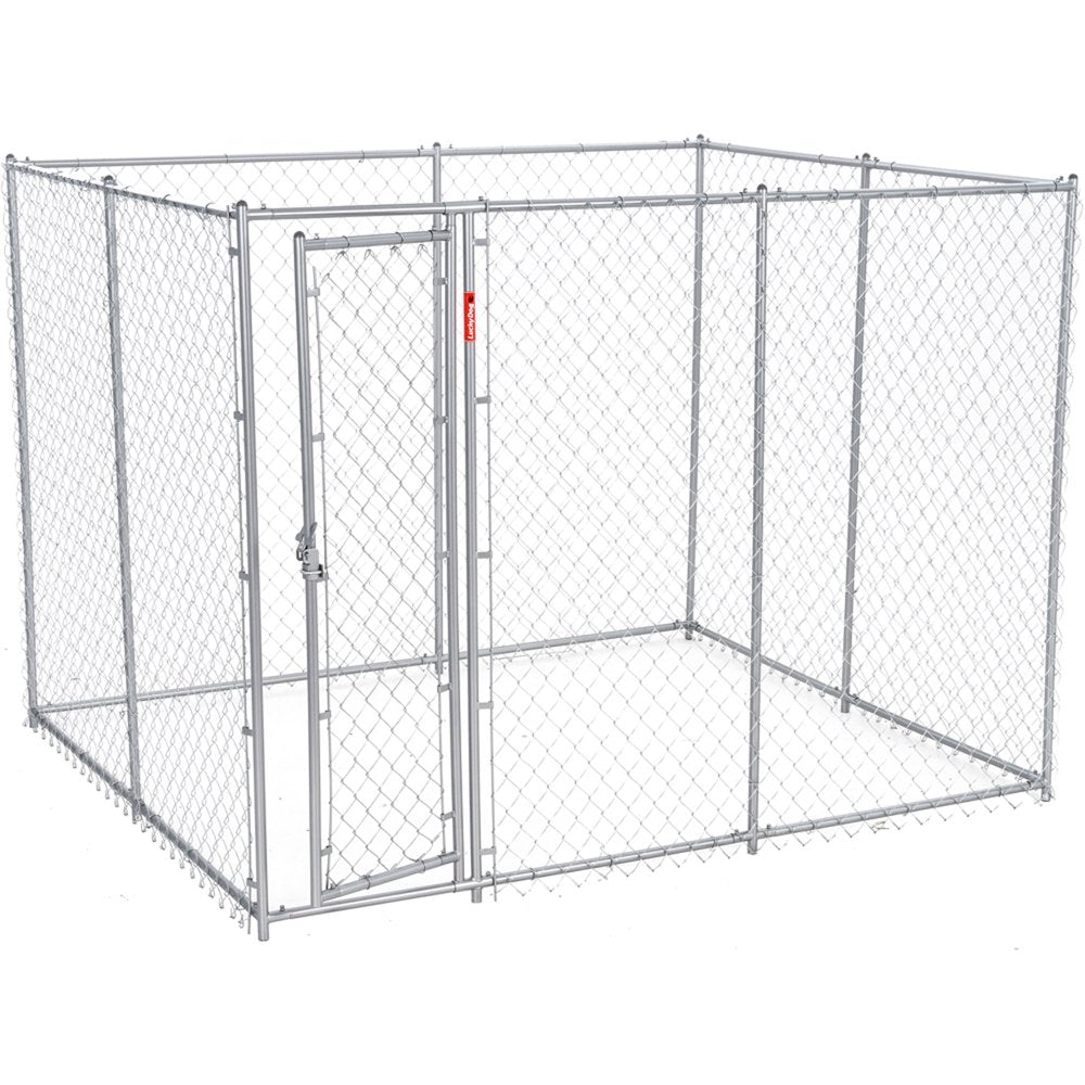 Lucky Dog™ Chain Link Kennel DIY Kit Penthouse 15'L X 5'W X 6'H Animals & Pet Supplies > Pet Supplies > Dog Supplies > Dog Kennels & Runs Jewett Cameron Company 10L x 5W x 6H feet