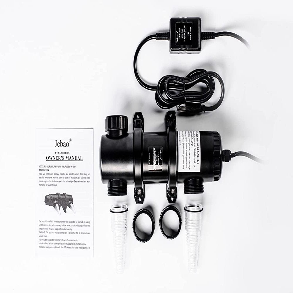 Jebao PU-13 Pond and Aquarium Clarifier, 13-Watt Animals & Pet Supplies > Pet Supplies > Fish Supplies > Aquarium & Pond Tubing Jebao Co.