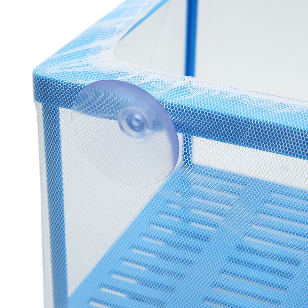 Betta Tank Aquarium Fish Separation Frame Net Fry Hatchery Breeder Box Blue Animals & Pet Supplies > Pet Supplies > Fish Supplies > Aquarium Fish Nets Unique-Bargains