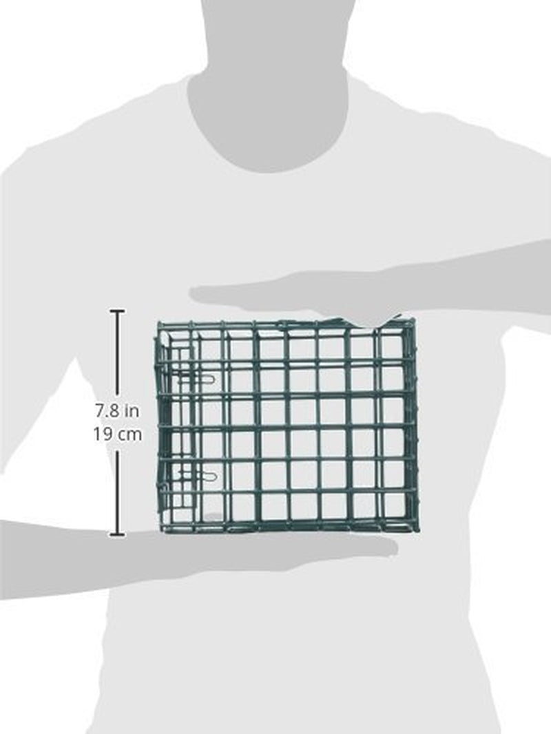 GLOBAL HARVEST FOODS LTD Bird Seed Cake Cage, Vinyl-Coated Metal 11236 Animals & Pet Supplies > Pet Supplies > Bird Supplies > Bird Food GLOBAL HARVEST FOODS LTD