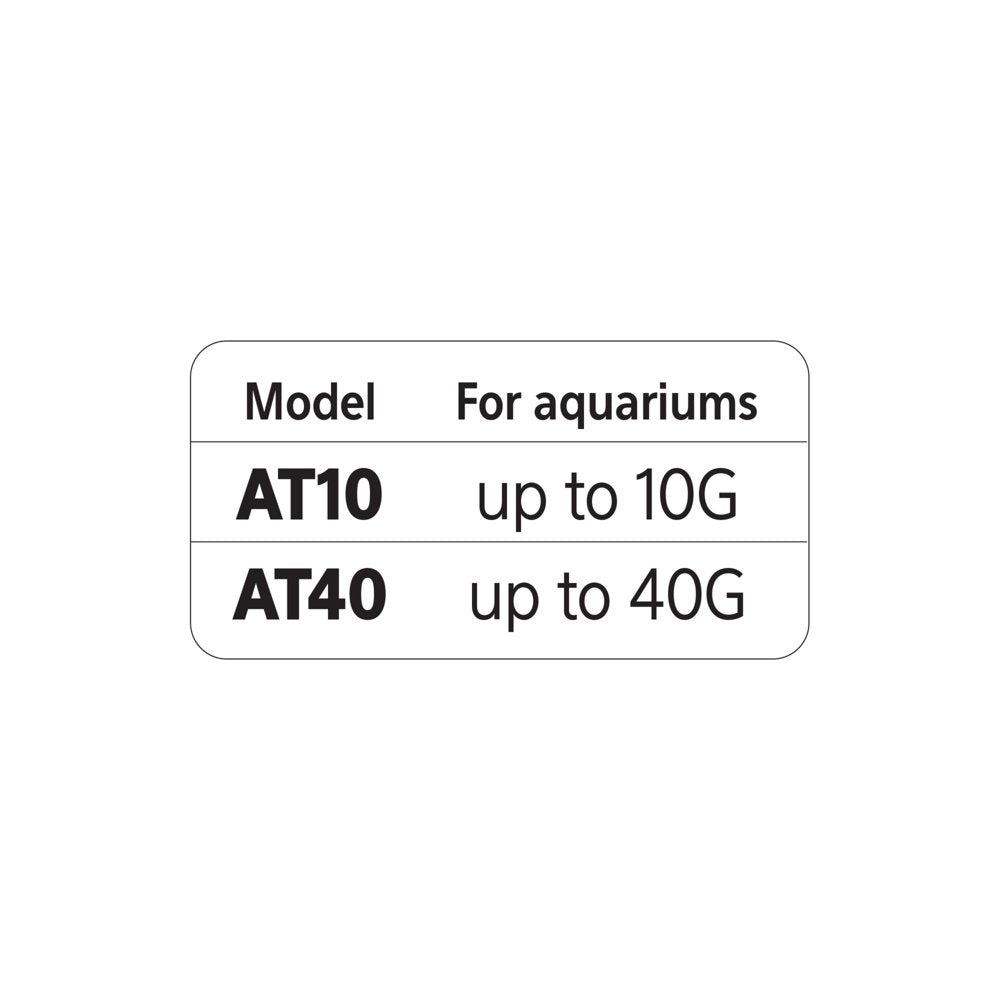 Aqueon Submersible Internal Aquarium Filter, AT40 Gallons Animals & Pet Supplies > Pet Supplies > Fish Supplies > Aquarium Filters Central Garden and Pet