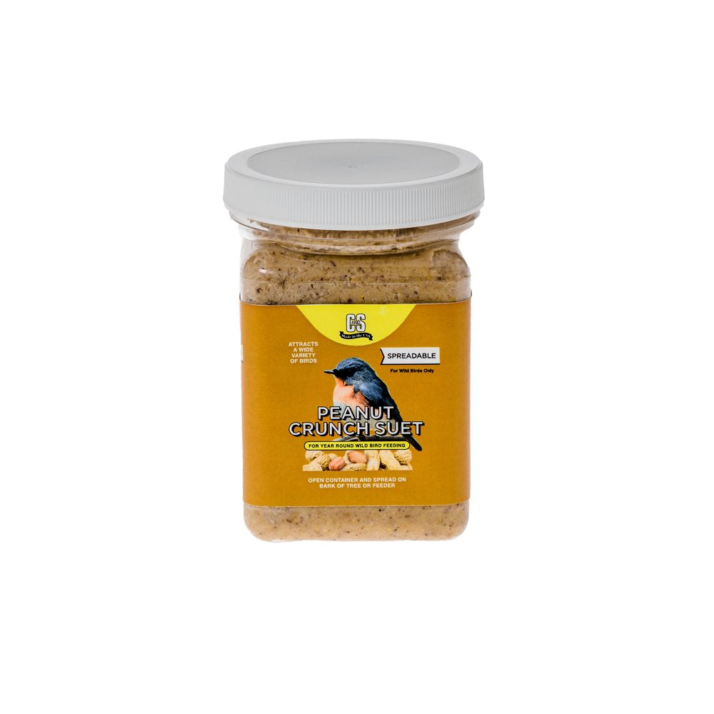 C&S Peanut Crunch Flavored Spreadable Suet, 1.31 Lb., Wild Bird Food Animals & Pet Supplies > Pet Supplies > Bird Supplies > Bird Treats C&S Products Company