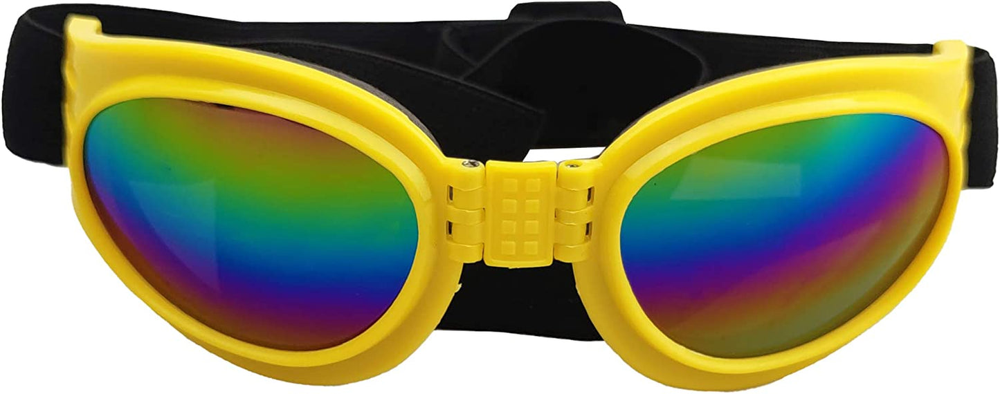 2PCS Dog Goggles - Dog Sunglasses Waterproof Windproof UV Protection Adjustable Band for Small Medium Dogs Cats Animals & Pet Supplies > Pet Supplies > Dog Supplies > Dog Apparel GRY