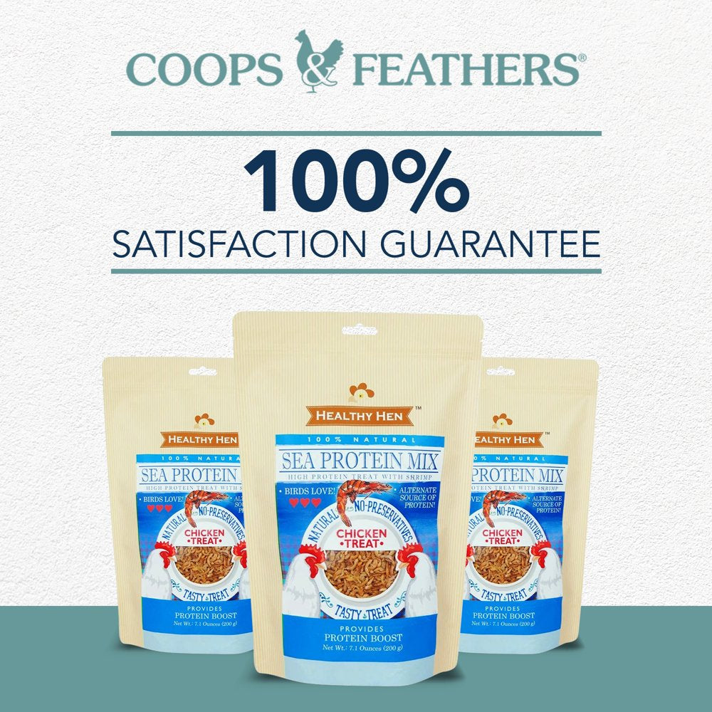 Healthy Hen™ Sea Protein Mix - Shrimp: Animal Protein & Carotene- Poultry Treat 7 Ounce Animals & Pet Supplies > Pet Supplies > Bird Supplies > Bird Treats Coops & Feathers