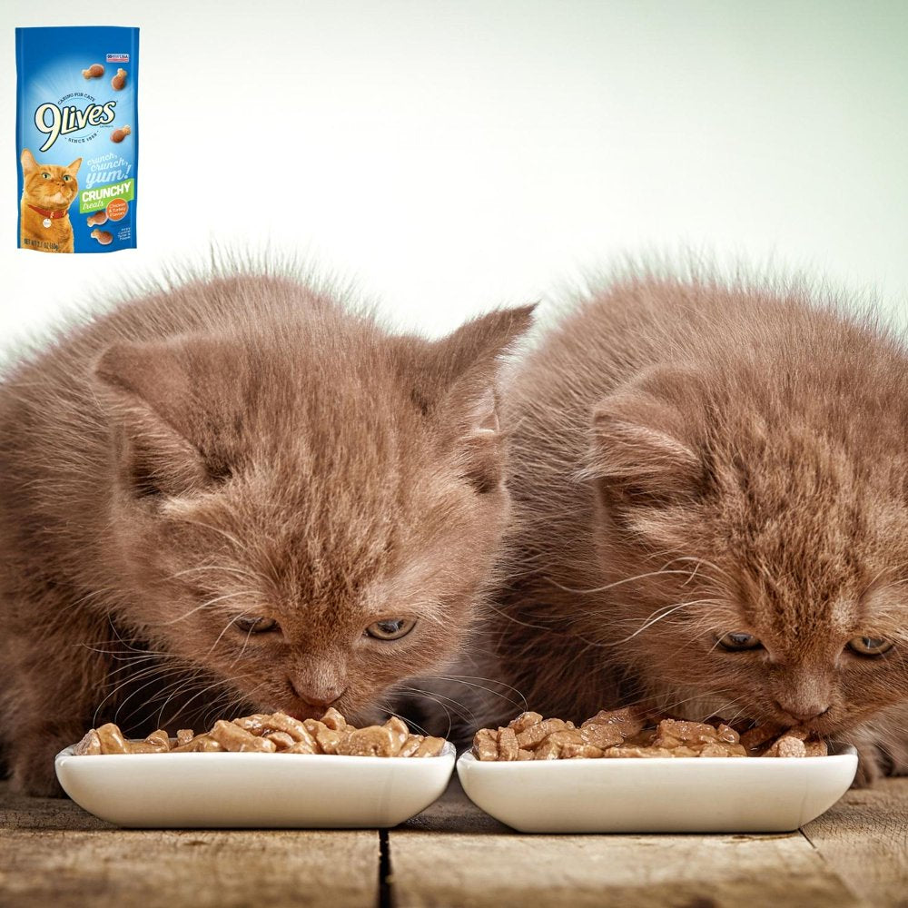 NS 9Lives Chicken & Turkey Flavor Crunchy Cat Treats, 2.1Oz Irresistible Dry Fish Shaped Bite-Sized Feline Food Animals & Pet Supplies > Pet Supplies > Cat Supplies > Cat Treats NS