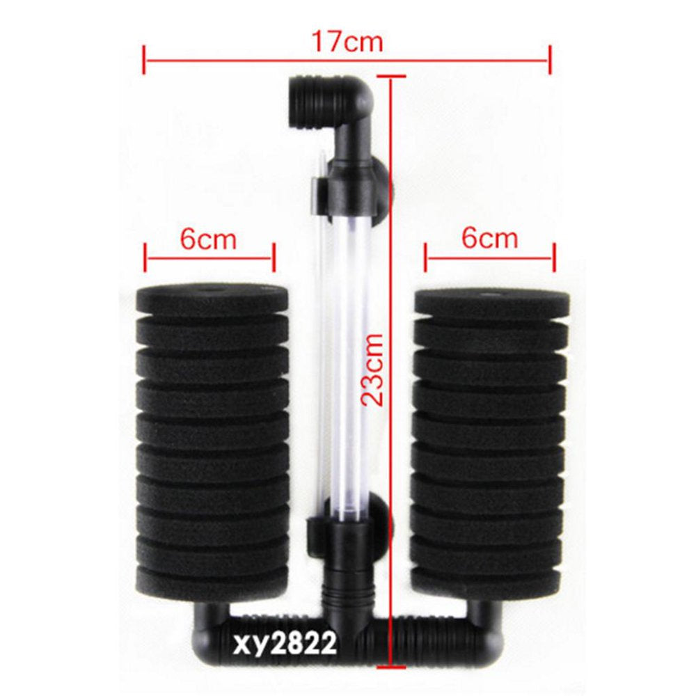 Double Biochemical Sponge Filtering Air Powered Filter for Aquarium 52-Gallons Animals & Pet Supplies > Pet Supplies > Fish Supplies > Aquarium Filters DYNWAVE