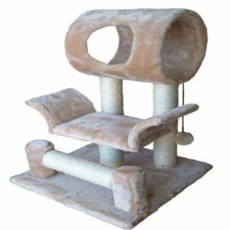 28 In. Beige Cat Tree Condo Furniture Animals & Pet Supplies > Pet Supplies > Cat Supplies > Cat Furniture CatLady