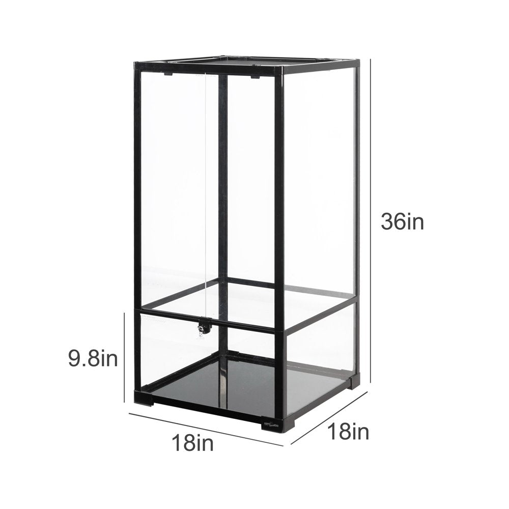 REPTI-ZOO Reptile Knock down Glass Terrarium with Double Hinge Door 18" X 18" X 36" (50 Gallon) Animals & Pet Supplies > Pet Supplies > Reptile & Amphibian Supplies > Reptile & Amphibian Substrates etan pet supplies inc
