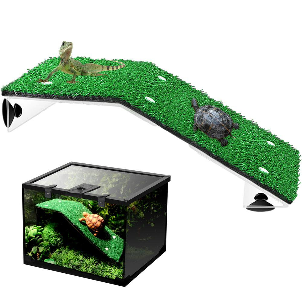 Pwtool Turtle Basking Platform Water Turtle Suspension Platform Basking Terrace Resting Ladder Tortoise Resting Basking Terrace Amphibious Reptile Tank Accessories Charming Animals & Pet Supplies > Pet Supplies > Reptile & Amphibian Supplies > Reptile & Amphibian Habitat Accessories Pwtool S