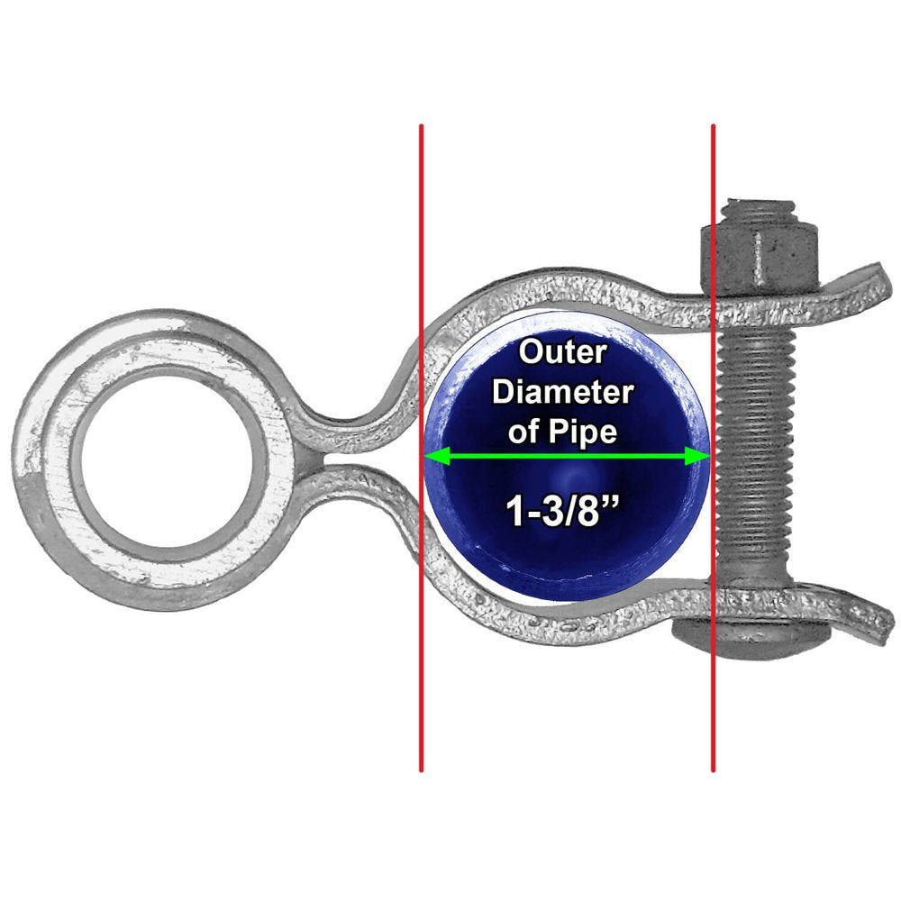 Jake Sales Brand - 1-3/8" Kennel Hinge - Galvanized - for Top and Bottom of Gate Frame - Each Animals & Pet Supplies > Pet Supplies > Dog Supplies > Dog Kennels & Runs Jake Sales