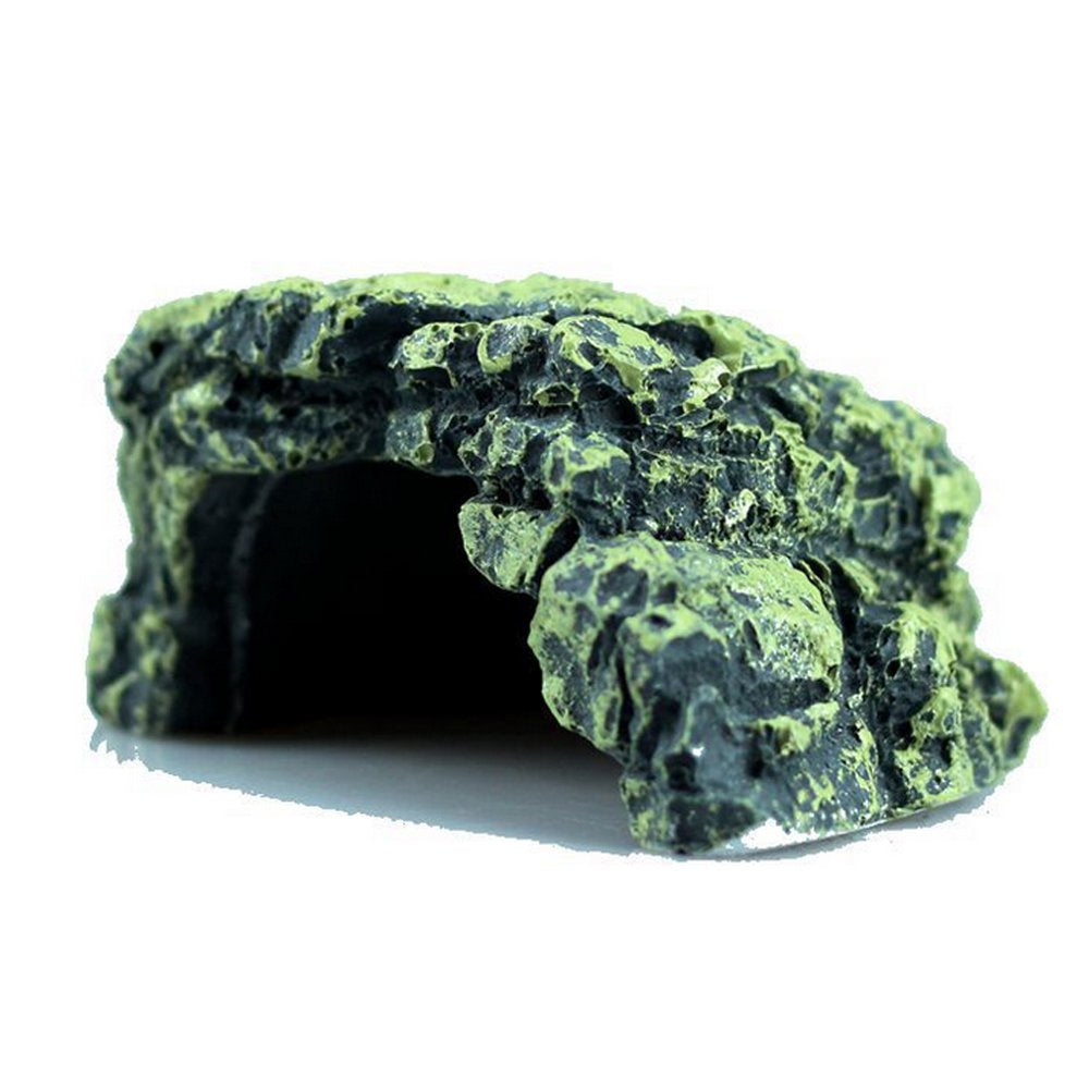 Reptile Cave, Amphibians Pet Tortoise Habitat Cave, Handcrafed from Premium and Resin - 5..7X2.36 Inch Animals & Pet Supplies > Pet Supplies > Small Animal Supplies > Small Animal Habitat Accessories DYNWAVE