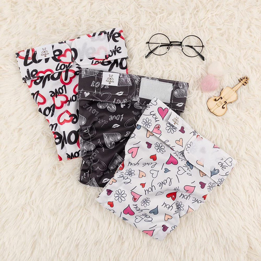Reusable Dog Diapers No Tail Hole 3 Pack Puppy Training Pants for Docked-Ta Animals & Pet Supplies > Pet Supplies > Dog Supplies > Dog Diaper Pads & Liners Home Décor