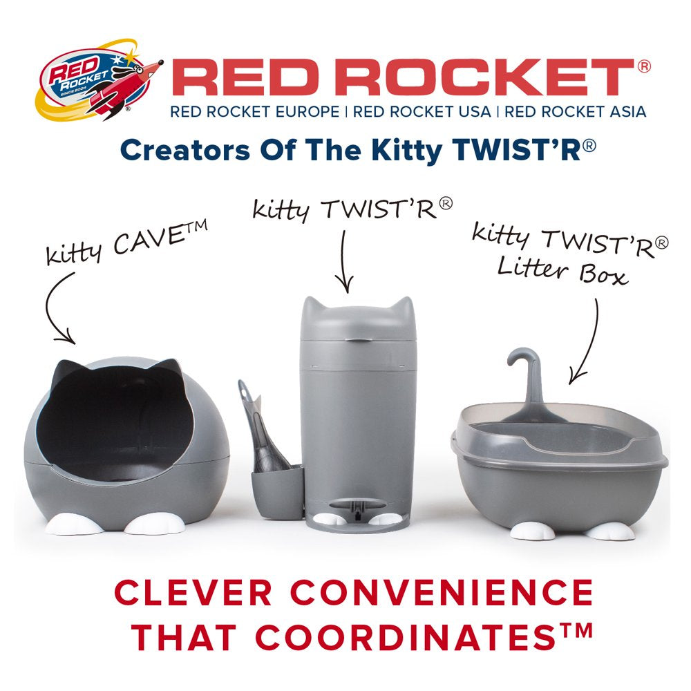 Red Rocket Litter Disposal System Refills for 5L KITTY TWIST'R Cat/Classic Litter Pail, 7-Layer Film, Made in USA, 10 Count Animals & Pet Supplies > Pet Supplies > Cat Supplies > Cat Litter RED ROCKET