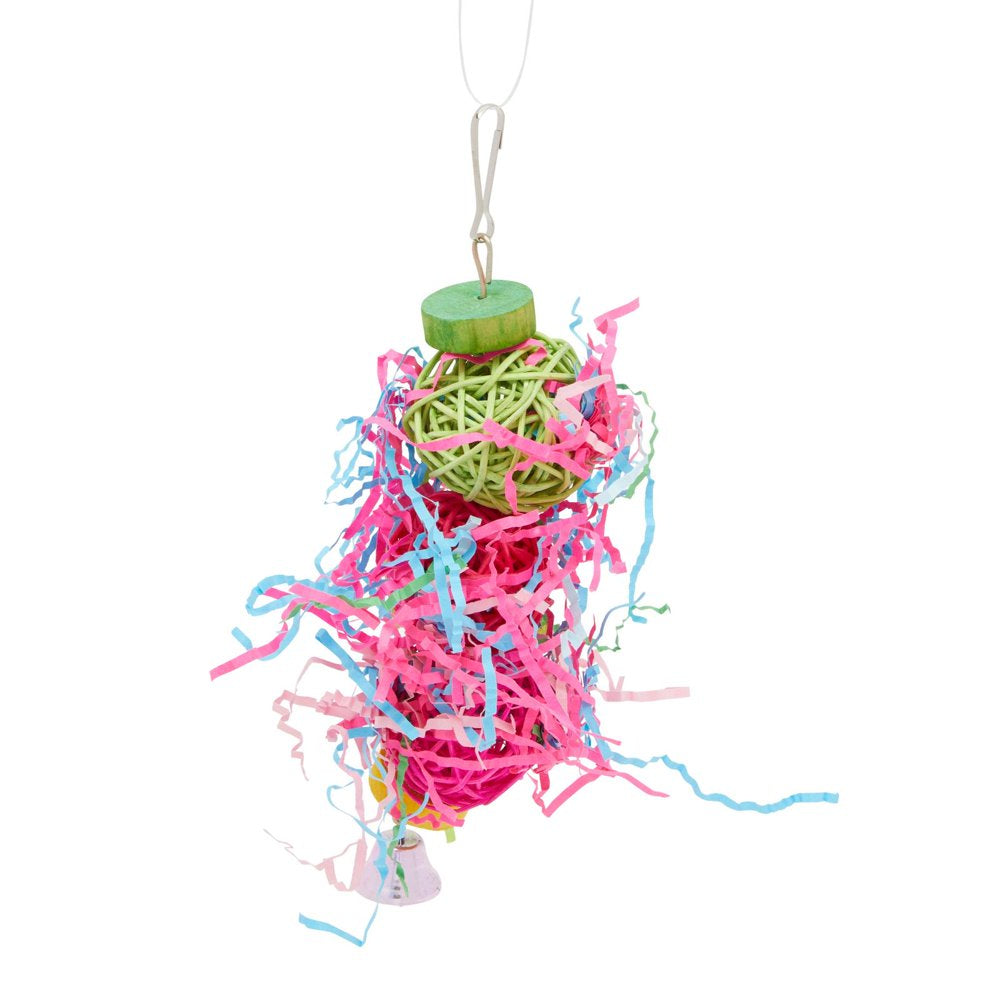 Set of 4 Parakeet Toys for Cage, Coconut Hanging Bird House with Shredded, Parrot Hanging Toy, Pet Supplies Animals & Pet Supplies > Pet Supplies > Bird Supplies > Bird Toys Juvo Plus