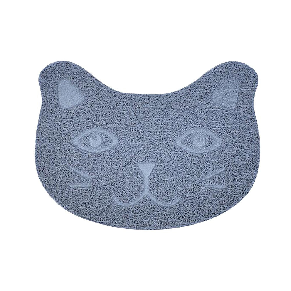 Cat Litter Pads Cat Litter Mat - Kitty Litter Trapping Mat for Litter Boxes - Kitty Litter Mat to Trap Mess, Scatter Control - Washable Indoor Pet Rug and Carpet - Small Pets Pvc Green Animals & Pet Supplies > Pet Supplies > Cat Supplies > Cat Litter Box Mats Mackneog One Size Gray