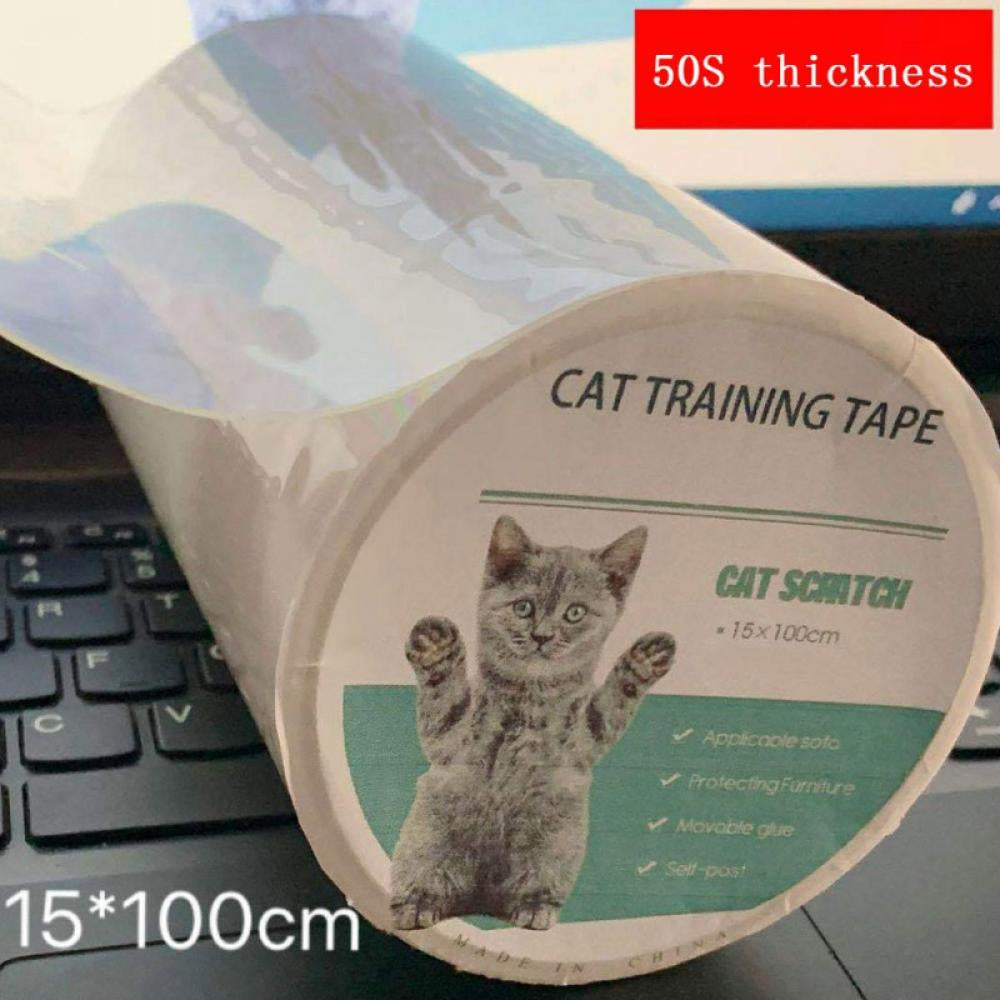 Furniture Protectors from Cats - Cat Repellent for Furniture - Cat Scratch Deterrent - Cat Couch Protector - Scratch Pad - Cat Couch - Cat Scratcher - Cat Training Tape Animals & Pet Supplies > Pet Supplies > Cat Supplies > Cat Furniture Alvage