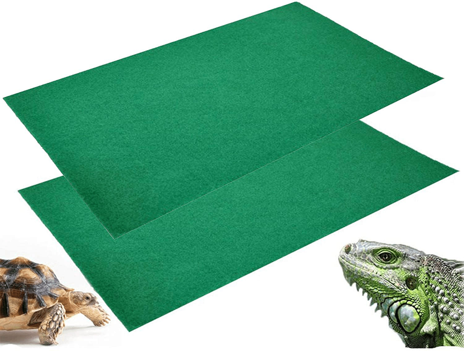 2Pcs Reptile Carpet Terrarium Bedding Substrate Liner Carpet for