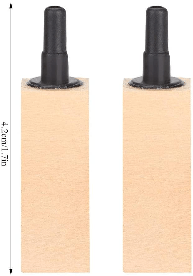 2Pcs/Set Natural Wooden Air Bubble Stone Diffuser Air Stone Cylinder Fine Bubbles Air Pump Accessories for Hydroponics Aquarium Tank Pump Animals & Pet Supplies > Pet Supplies > Fish Supplies > Aquarium Air Stones & Diffusers Hffheer