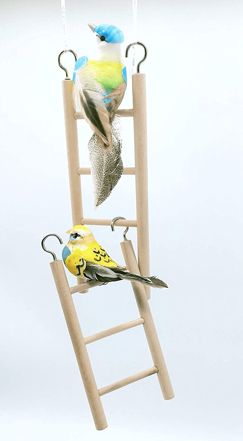 2Pcs Wooden Bird Ladders Parrot Ladder Climbing Toy Animals & Pet Supplies > Pet Supplies > Bird Supplies > Bird Cage Accessories LWINGFLYER
