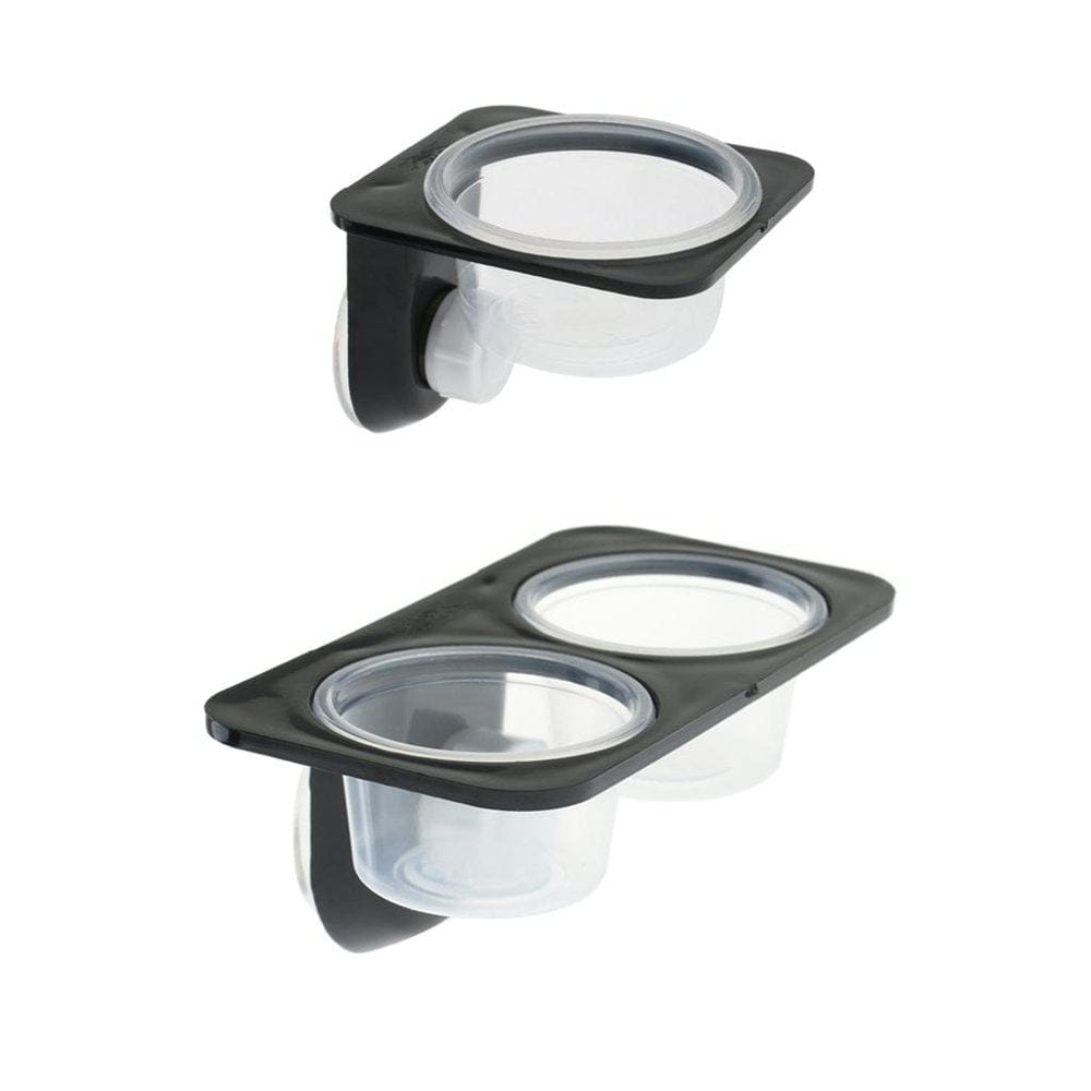 2X Reptile Gecko Bowls Anti-Escape Dish for Amphibians W/ Suction Cup Animals & Pet Supplies > Pet Supplies > Reptile & Amphibian Supplies > Reptile & Amphibian Food Baoblaze