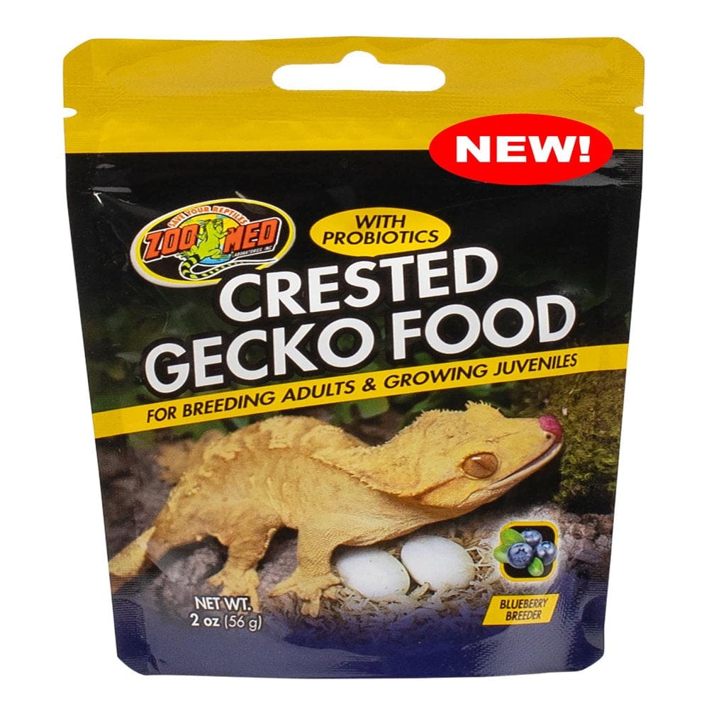 3 Lb (3 X 1 Lb) Zoo Med Crested Gecko Food with Probiotics for Breeding Adults and Growing Juveniles Blueberry Flavor Animals & Pet Supplies > Pet Supplies > Small Animal Supplies > Small Animal Food Zoo Med 12 oz (6 x 2 oz)
