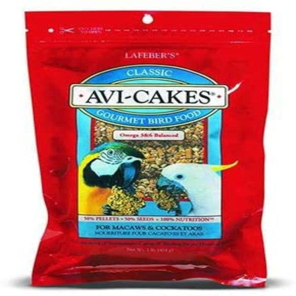 (3 Pack) Lafeber Company Avi-Cakes Macaw and Cockatoo Treat (1 Pound per Pack), 100% Nutritionally Complete by Brand Lafeber Animals & Pet Supplies > Pet Supplies > Bird Supplies > Bird Treats Lafeber Company