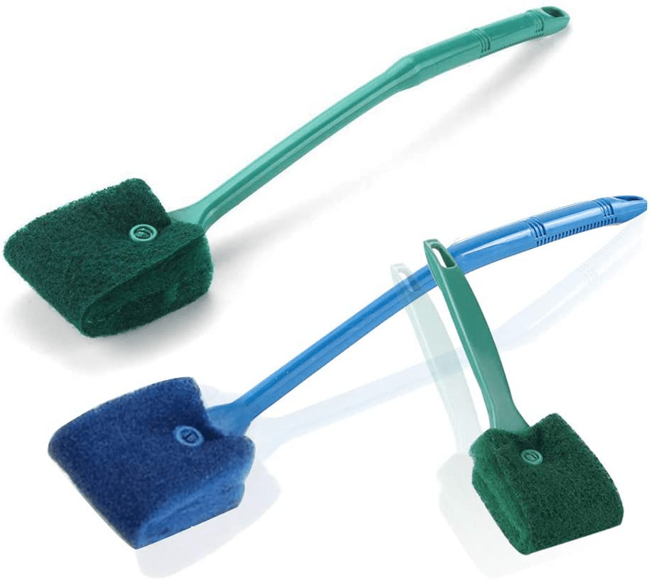 3 PCS Double-Sided Aquarium Fish Tank Algae Cleaning Brush with Non-Slip Handle, Sponge Scrubber Cleaner for Glass Aquariums and Home Kitchen Animals & Pet Supplies > Pet Supplies > Fish Supplies > Aquarium Cleaning Supplies SUNTRY 3 PCS