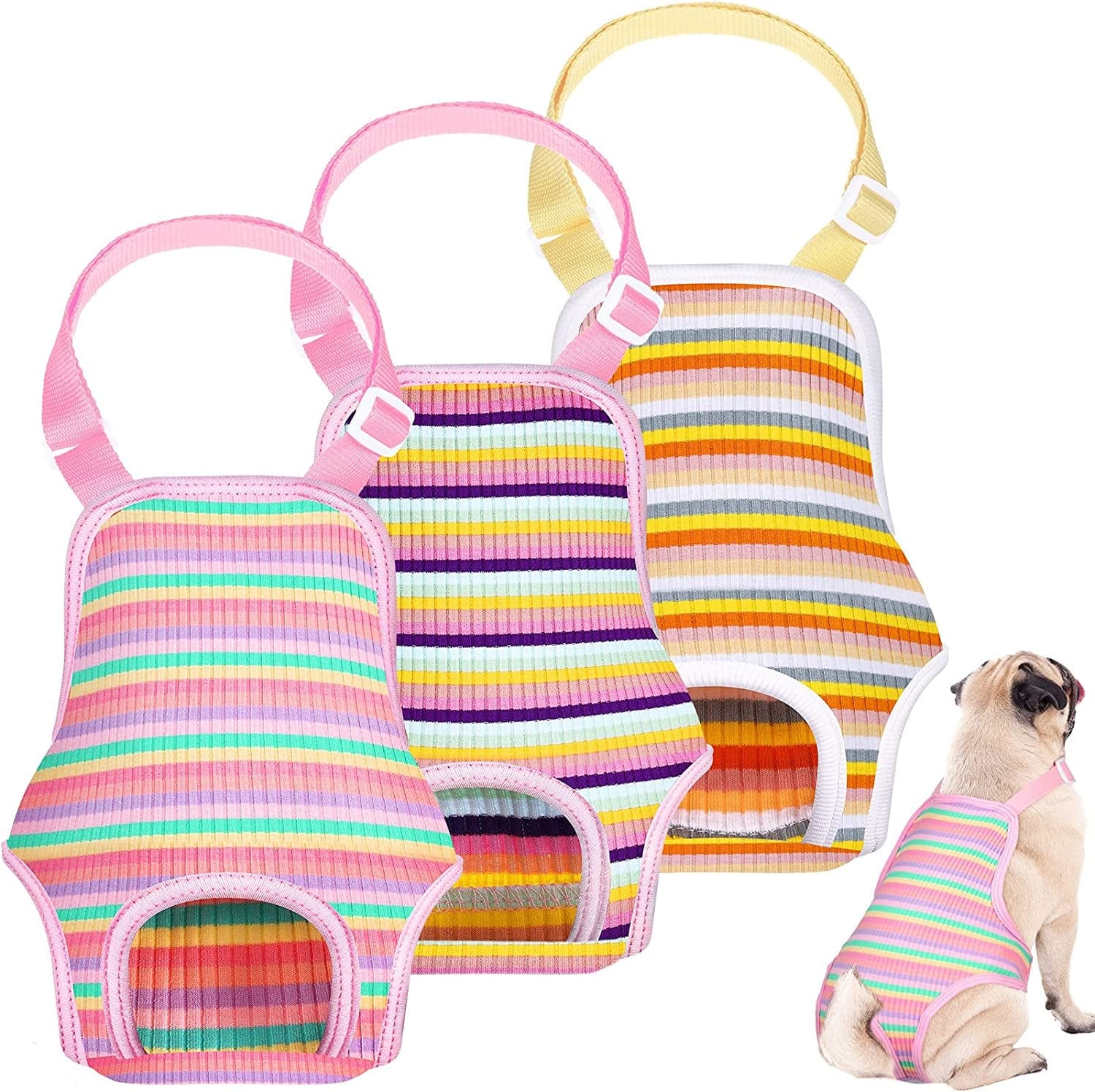 Nuanchu 4 Pieces Diaper Dog Sanitary Pantie with Suspender Physiologic –  KOL PET