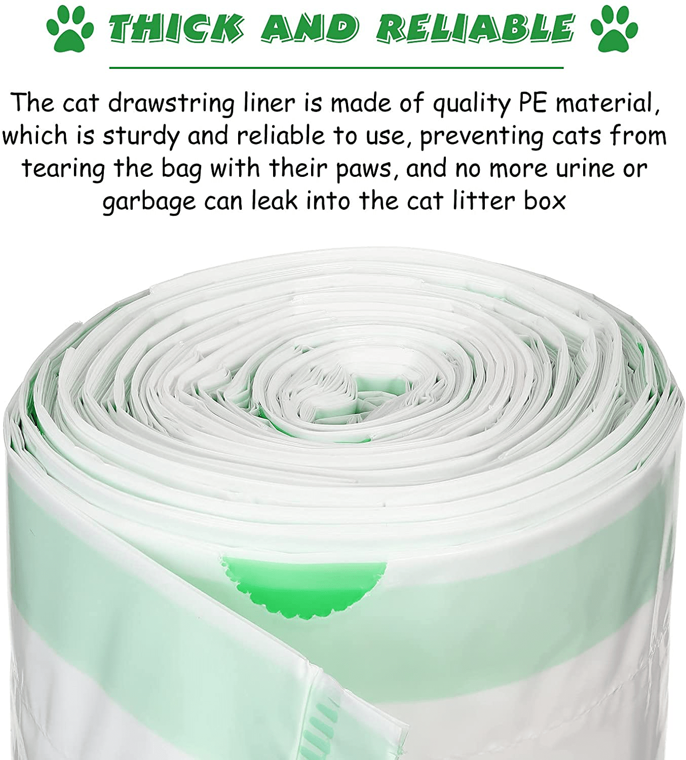 30 Count Cat Litter Liners Cat Litter Bags Cat Litter Box Liners Kitty Litter Bags Litter Pan Liners Jumbo Drawstring Large Litter Bags Thick Kitty Litter Bags for Cat Kitten Litter Box, 36 X 19 Inch Animals & Pet Supplies > Pet Supplies > Cat Supplies > Cat Litter Box Liners Chinco