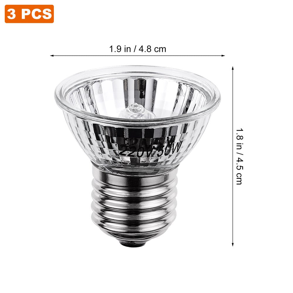 Balacoo 3Pcs 50W UVA UVB Full Spectrum Sun Lamp Sunbathe Heat Light for Lizard Reptiles Amphibians (Silver) Animals & Pet Supplies > Pet Supplies > Reptile & Amphibian Supplies > Reptile & Amphibian Habitat Heating & Lighting FRCOLOR