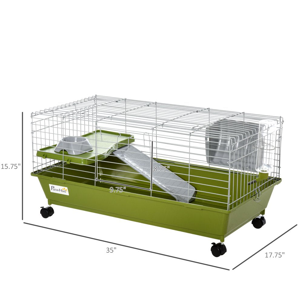 Pawhut Small Animal Cage with Platform, 35" Animals & Pet Supplies > Pet Supplies > Small Animal Supplies > Small Animal Habitats & Cages Aosom LLC   