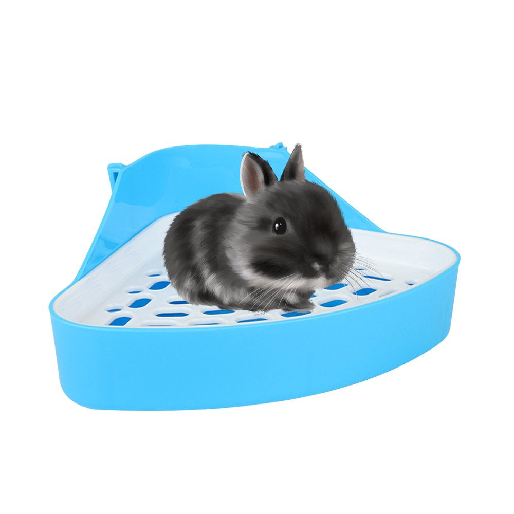 Mewmewcat Animal Litter Potty Trainer Toilet Corner Litter Bedding Box Pet Pan for Baby Chinchillas Small Guinea Pigs Ferret Animals & Pet Supplies > Pet Supplies > Small Animal Supplies > Small Animal Bedding Mewmewcat Blue