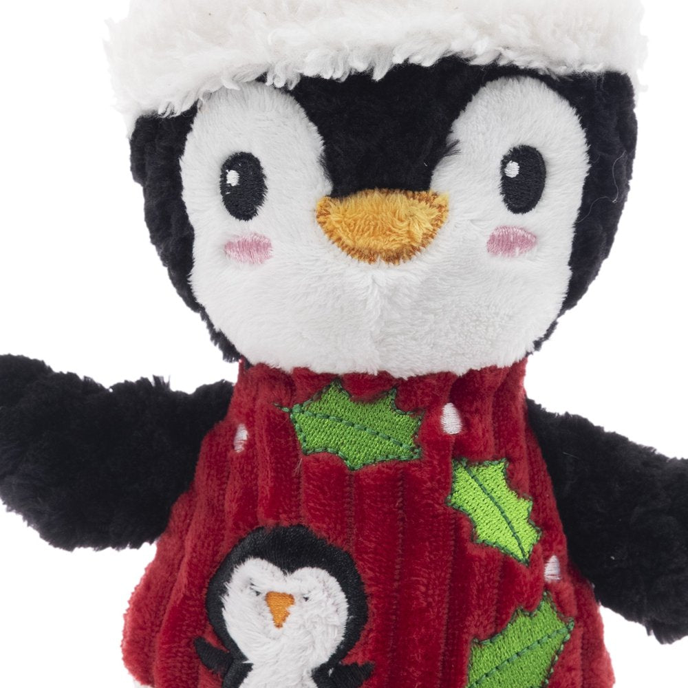 Vibrant Life Holiday 9 Inch Stuffed Plush Squeaky Christmas Penguin Dog Toy Animals & Pet Supplies > Pet Supplies > Dog Supplies > Dog Toys Dan Dee International