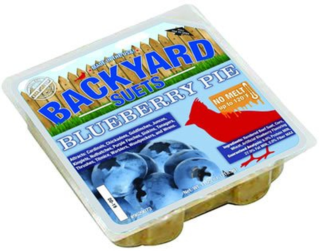 Backyard Seeds Blueberry Pie Suet Cake 12 Pack Animals & Pet Supplies > Pet Supplies > Bird Supplies > Bird Treats BACKYARD SEEDS
