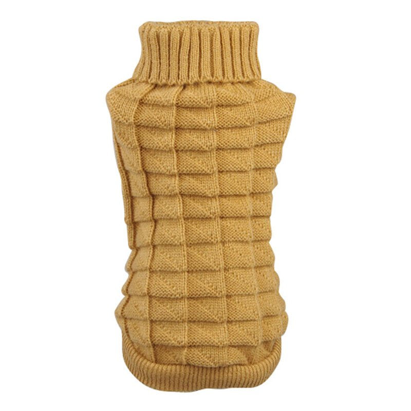 Pet Dog Cat Winter Warmer Sweater Clothes Puppy Jumper Knit Apparels Animals & Pet Supplies > Pet Supplies > Dog Supplies > Dog Apparel NA XXL khaki
