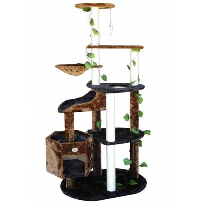 35 In. Cat Tree Furniture, Brown Animals & Pet Supplies > Pet Supplies > Cat Supplies > Cat Furniture CatLady Brown / Black