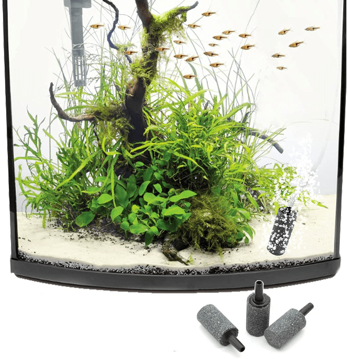 35 Pieces Aquarium Aerator Cylinder Bubble Diffuser Air Stones Fish Tank Pump Hydroponics Bubbler Ceramic Airstones Animals & Pet Supplies > Pet Supplies > Fish Supplies > Aquarium & Pond Tubing Asamuyu
