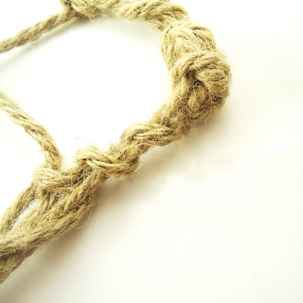 SPRING PARK Natural Bird Rope Net, Parrot Swing Hammock, Bird Climbing Ladder Hanging Cage Perch Chew Toys for Bird Animals & Pet Supplies > Pet Supplies > Bird Supplies > Bird Ladders & Perches SPRING PARK