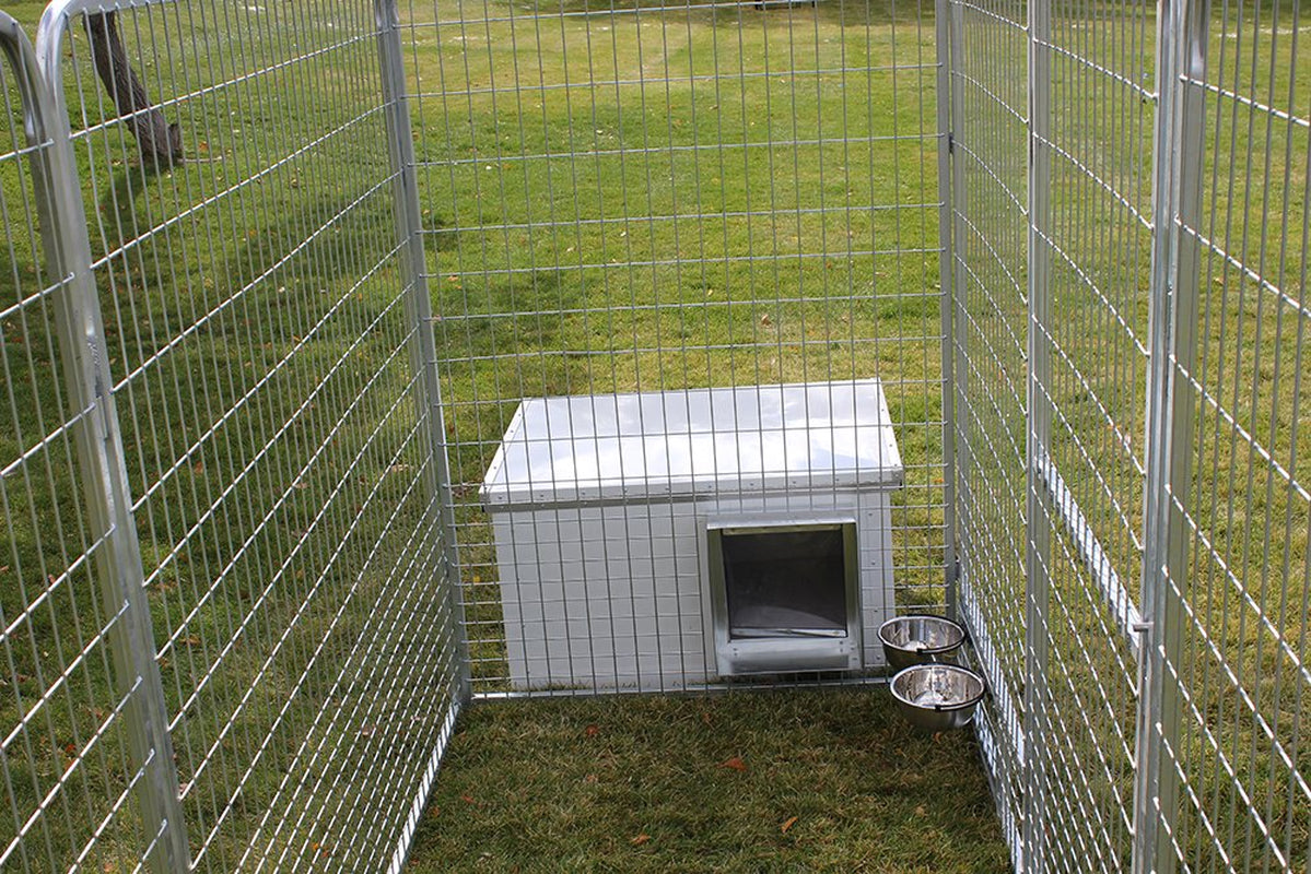 K9 Condo 4' X 12' Ultimate Dog Kennel-Run & Dog House Combination Animals & Pet Supplies > Pet Supplies > Dog Supplies > Dog Houses Cove Products