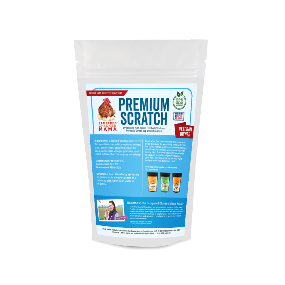 Pampered Chicken Mama Premium Chicken Scratch Treat (10 Pounds) - Backyard Chicken Feed - High Protein & High Calcium All-Natural Backyard Chicken Grower Feed Supplies for Laying Chickens Animals & Pet Supplies > Pet Supplies > Bird Supplies > Bird Treats Pampered Chicken Mama