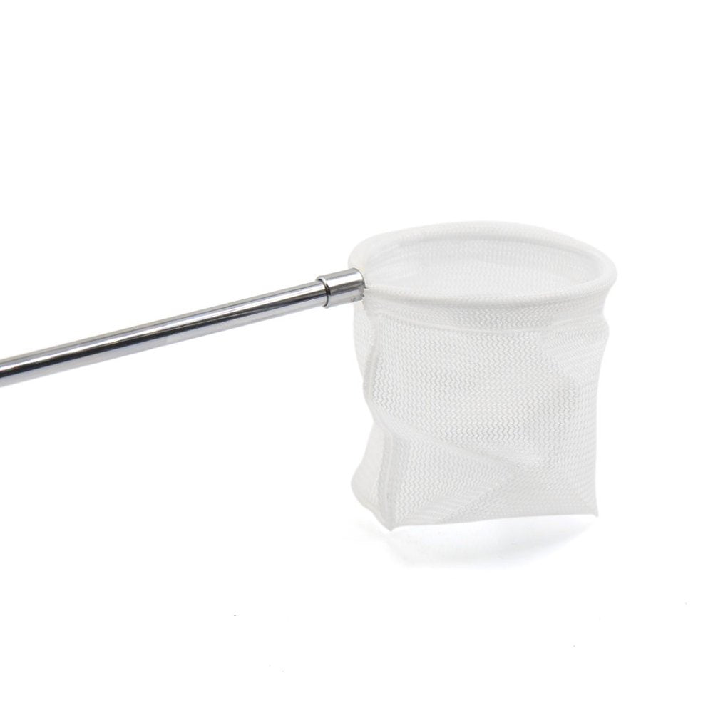 Black Stainless Steel Telescopic Handle Dense Aquarium Fish Shrimp Landing Net Animals & Pet Supplies > Pet Supplies > Fish Supplies > Aquarium Fish Nets Unique-Bargains