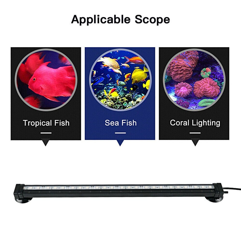 36Cm Aquarium LED Light Fish Tank Underwater Air Bubble Submersible Lamp Animals & Pet Supplies > Pet Supplies > Fish Supplies > Aquarium Lighting KOL PET   