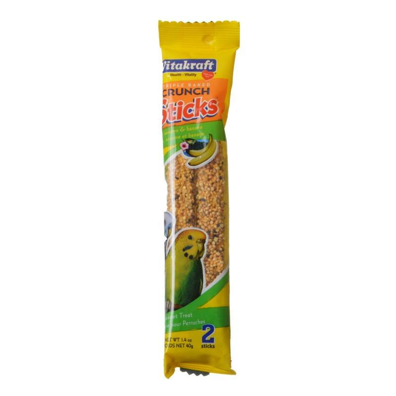 Vitakraft Sesame & Banana Sticks for Parakeets 2.11 Oz (2 Count) Pack of 2 Animals & Pet Supplies > Pet Supplies > Bird Supplies > Bird Treats Vitakraft