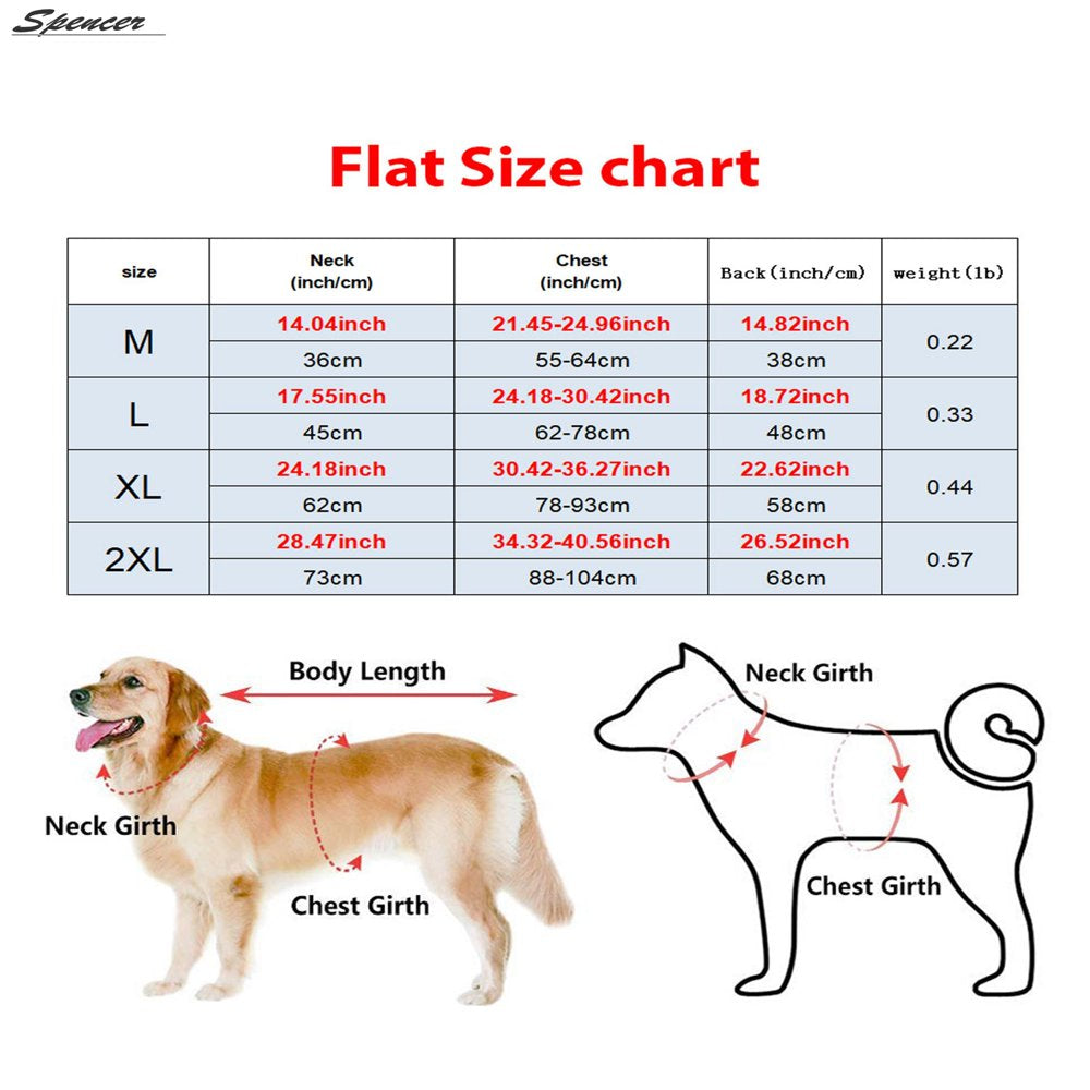 Spencer Reflective Waterproof Dog Coat Cold Weather Warm Dog Jacket Pets Apparel for Small Medium Large Dogs "M-2XL" Animals & Pet Supplies > Pet Supplies > Dog Supplies > Dog Apparel Spencer