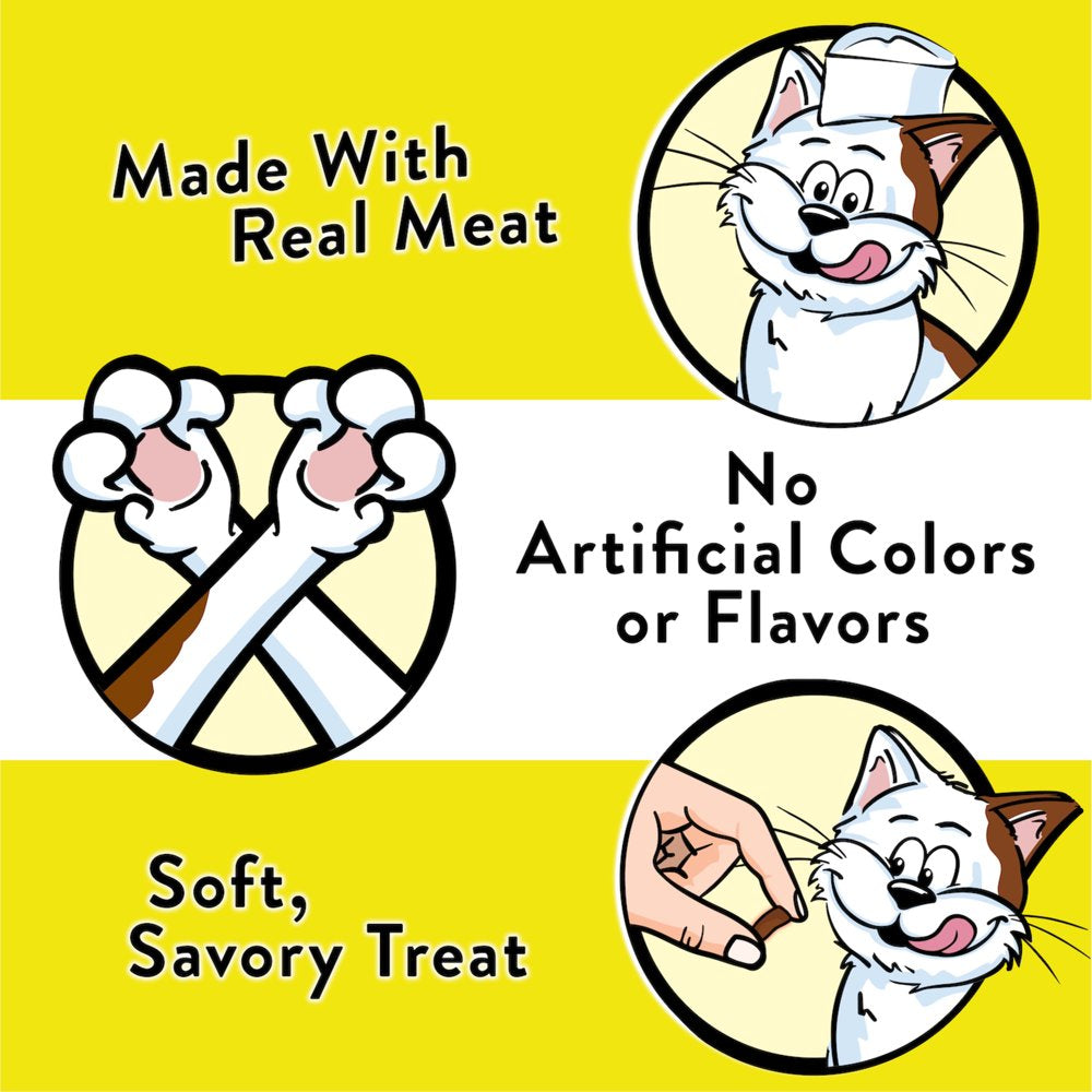Temptations Meaty Bites Soft and Savory Chicken Flavor Treats for Cats, 1.5 Oz Pouch Animals & Pet Supplies > Pet Supplies > Cat Supplies > Cat Treats Mars Petcare