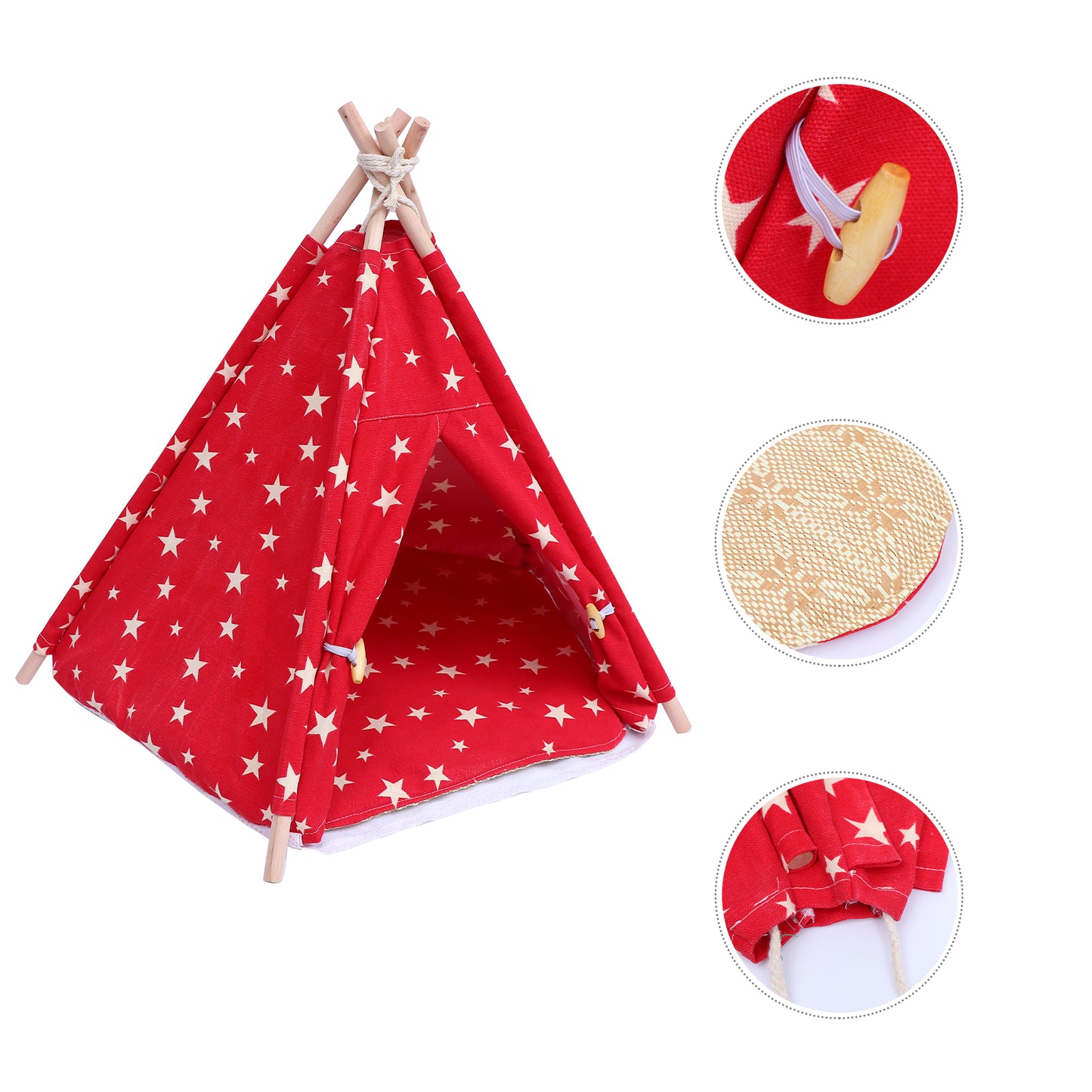NUOLUX 1Pc Pet Teepee Dog Kennel Pet Tent Pet Supplies Cat Bed House Home Decor Animals & Pet Supplies > Pet Supplies > Dog Supplies > Dog Houses NUOLUX