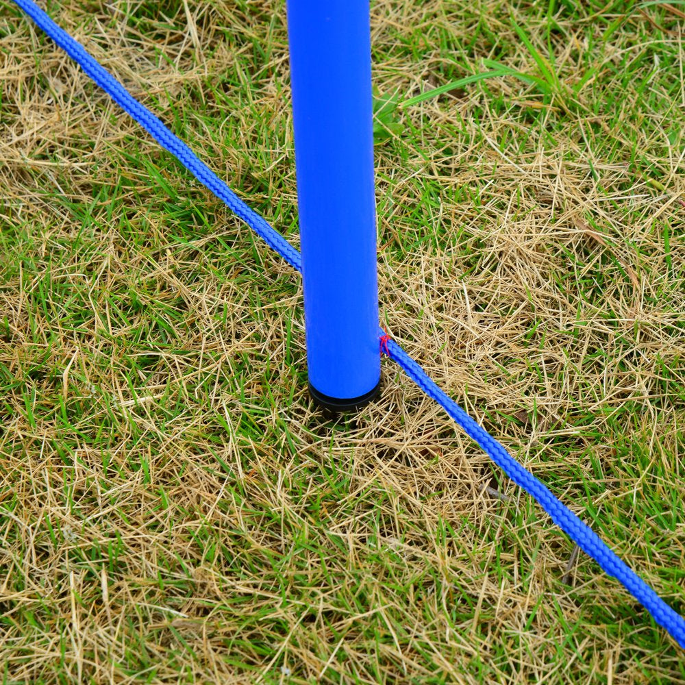 Dog Obstacle Agility Training Kit Lightweight Backyard Competitive Equipment – Blue and Yellow Animals & Pet Supplies > Pet Supplies > Dog Supplies > Dog Treadmills Docooler