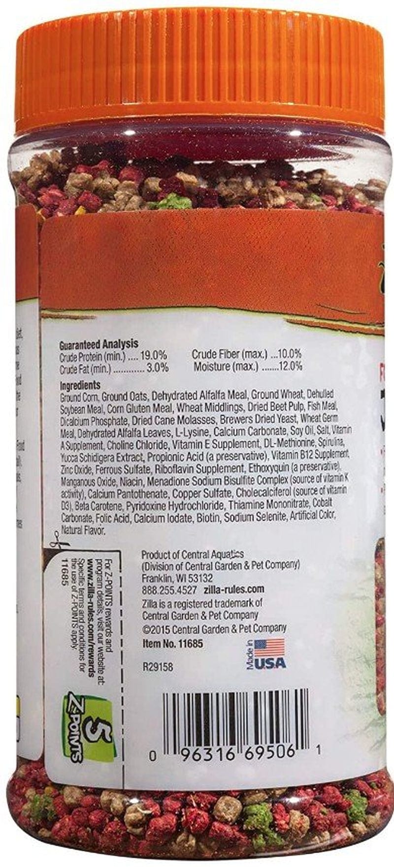 39 Oz (6 X 6.5 Oz) Zilla Fortified Food for Juvenile Iguanas Animals & Pet Supplies > Pet Supplies > Small Animal Supplies > Small Animal Food Zilla