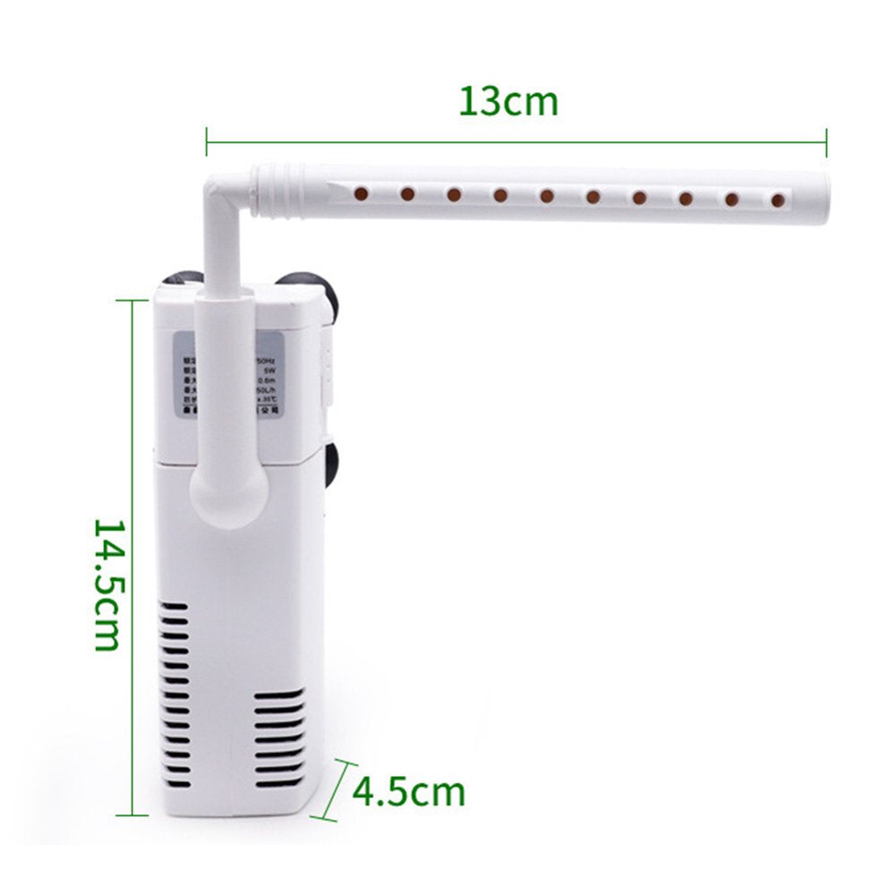 Ruijy Mini Turtle Fish Tank Aquarium Submersible Water Oxygen Pump Internal Filter Animals & Pet Supplies > Pet Supplies > Fish Supplies > Aquarium Filters RuiJY