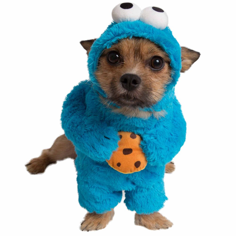Pet Krewe Unleash the Parade Cookie Monster Dog Costume Sesame Street Pet Costumes for Small Dogs Animals & Pet Supplies > Pet Supplies > Dog Supplies > Dog Apparel Pet Krewe